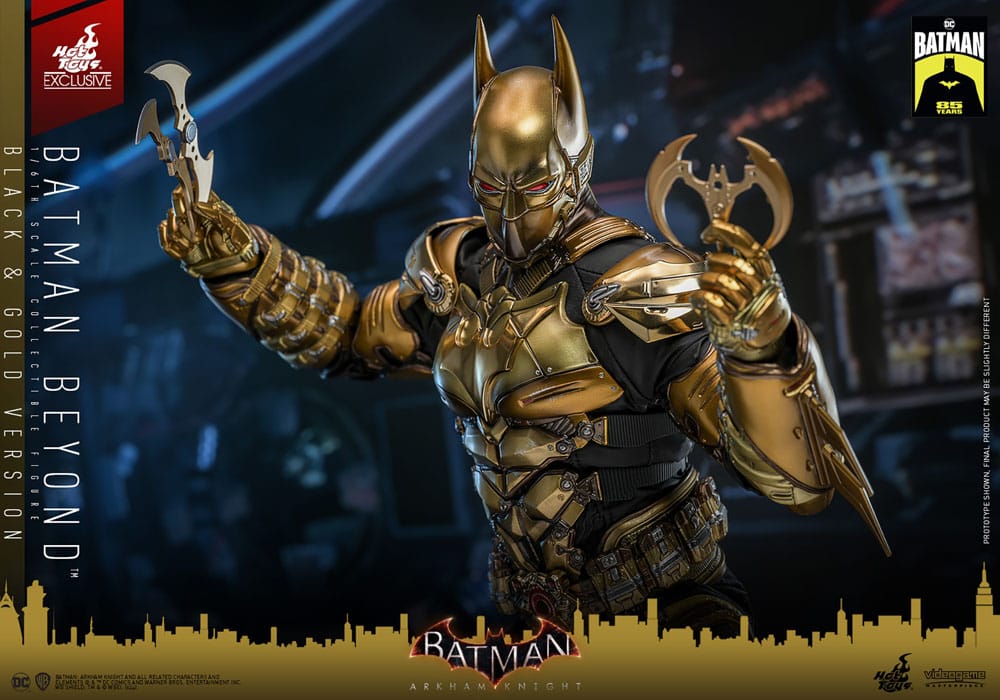 Batman: Arkham Knight Videogame Masterpiece Action Figure 1/6 Batman Beyond (Black &amp; Gold Version) 32 cm