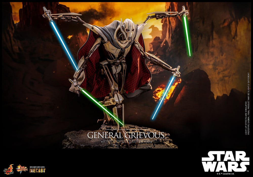 Star Wars Movie Masterpiece Diecast Action Figure 1/6 General Grievous 42 cm