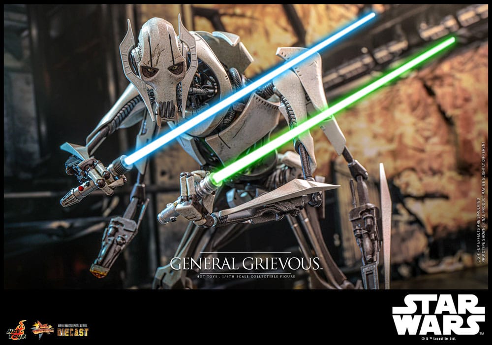 Star Wars Movie Masterpiece Diecast Action Figure 1/6 General Grievous 42 cm