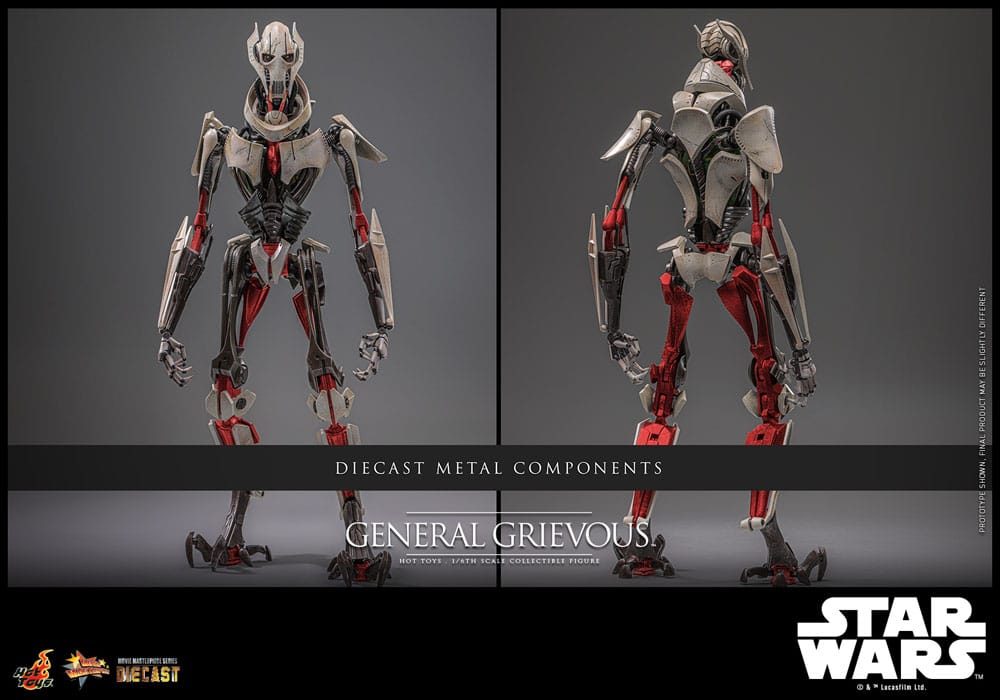 Star Wars Movie Masterpiece Diecast Action Figure 1/6 General Grievous 42 cm