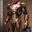 Iron Man 3 Movie Masterpiece Diecast Action Figure 1/6 Iron Man Mark XLII (2.0) 32 cm