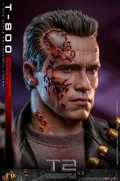 Terminator 2 Movie Masterpiece Action Figure 1/6 T-800 Battle Damaged Version 2.0 32 cm