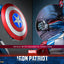 Marvel Comic Diecast Masterpiece Action Figure 1/6 Iron Patriot Hot Toys Exclusive 32 cm