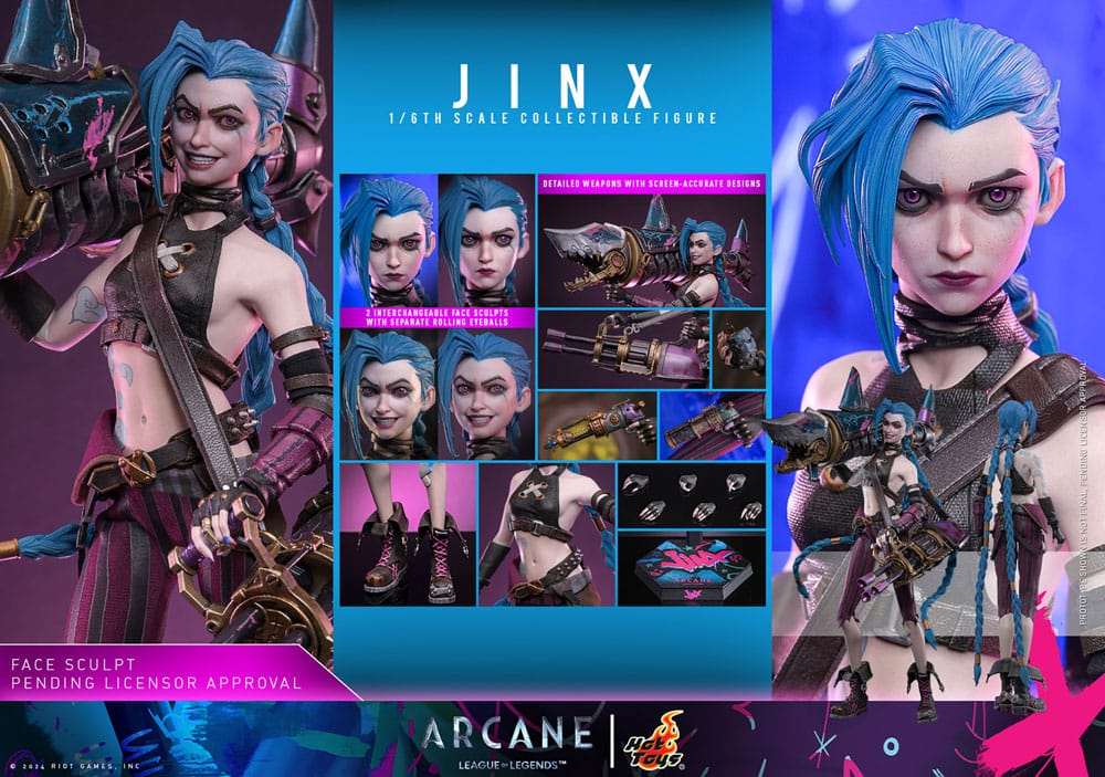 Arcane Action Figure 1/6 Jinx 27 cm