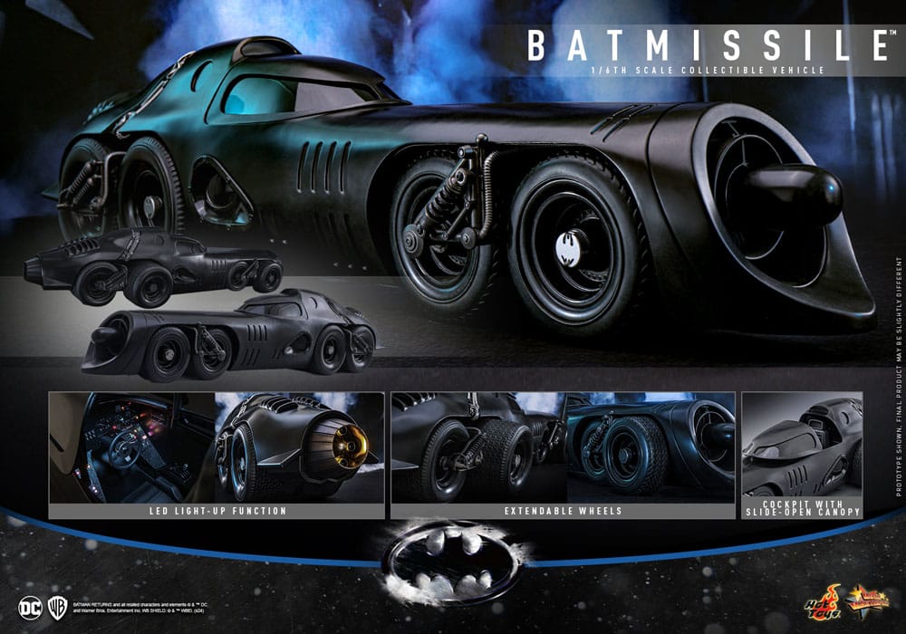 Batman Returns Movie Masterpiece Vehicle 1/6 Batmissile 109 cm