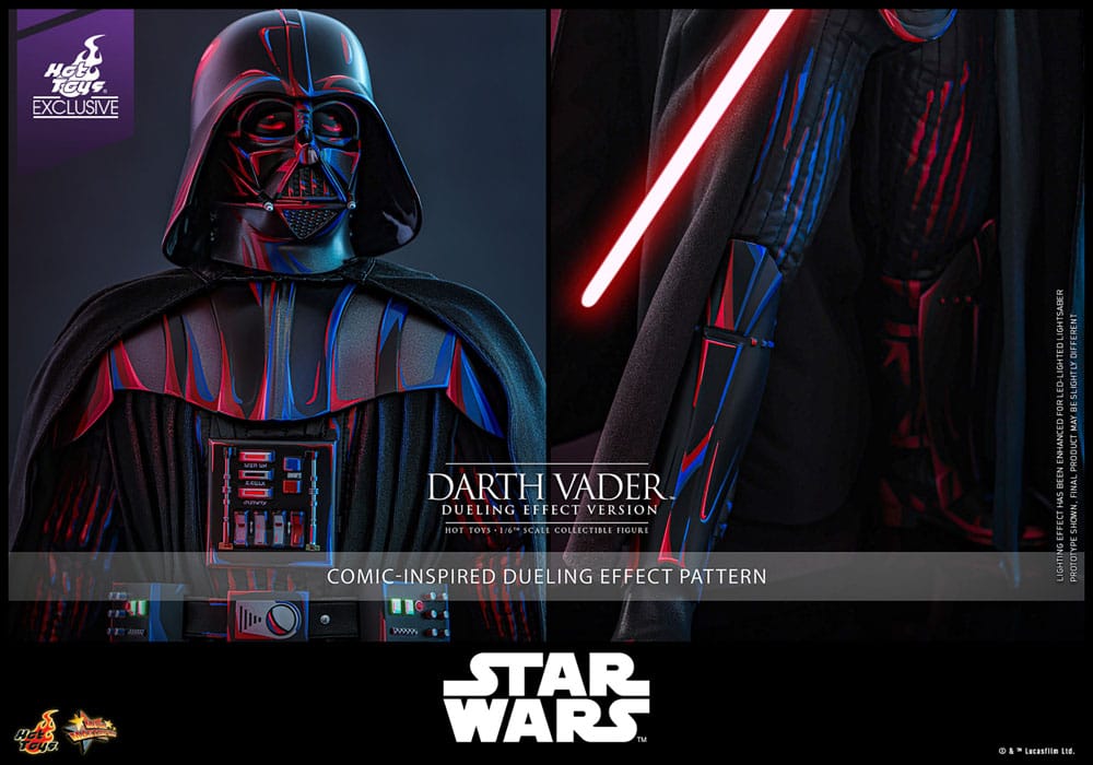 Star Wars Movie Masterpiece Action Figure 1/6 Darth Vader (Dueling Effect Version) Hot Toys Exclusive 35 cm