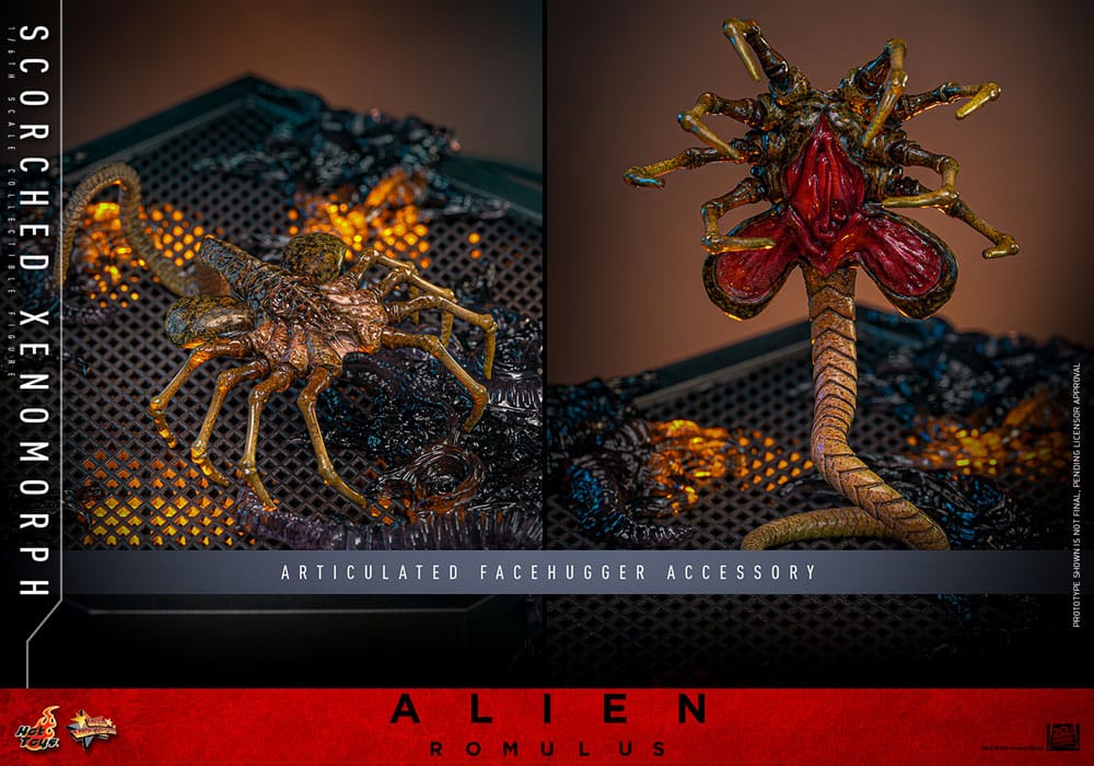 Alien: Romulus Movie Masterpiece Action Figure 1/6 Scorched Xenomorph 44 cm