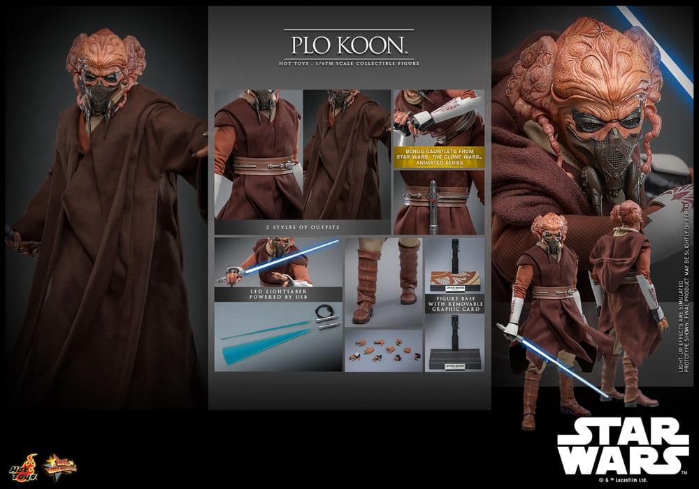 Star Wars Movie Masterpiece Action Figure 1/6 Plo Koon 31 cm