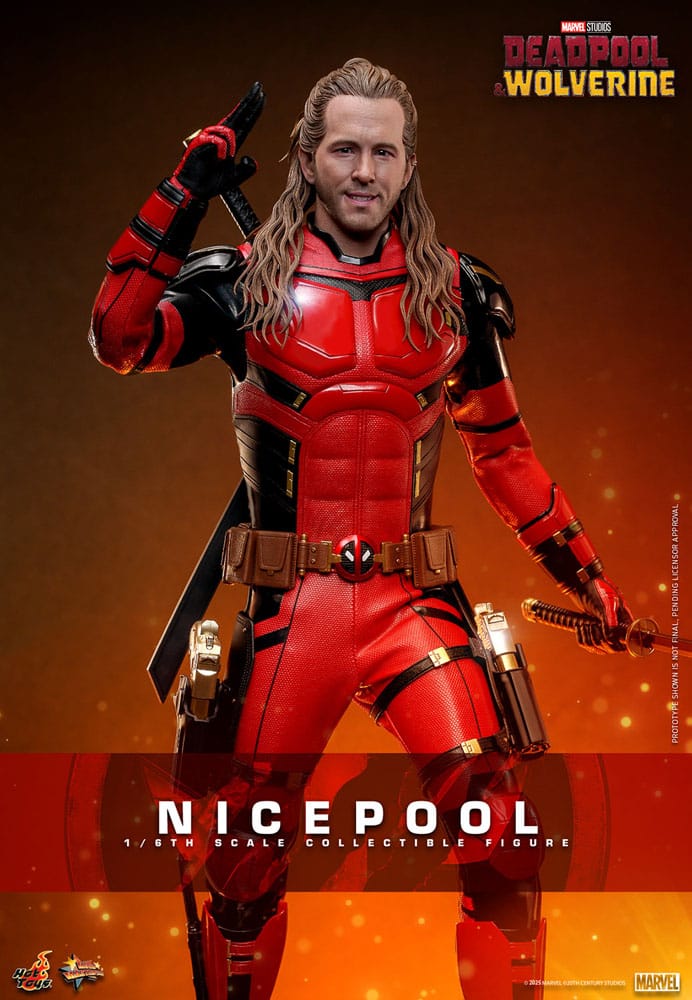 Deadpool &amp; Wolverine Movie Masterpiece Action Figure 1/6 Nicepool 30 cm
