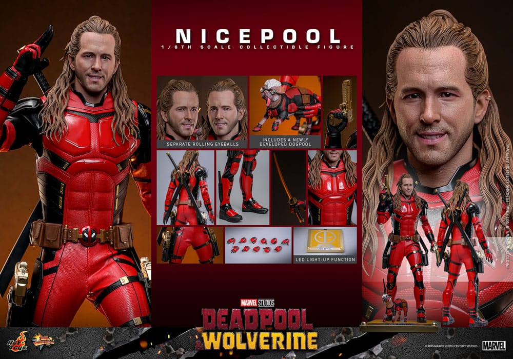 Deadpool &amp; Wolverine Movie Masterpiece Action Figure 1/6 Nicepool 30 cm