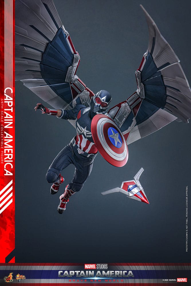 Captain America: Brave New World Movie Masterpiece Action Figure 1/6 Captain America 30 cm