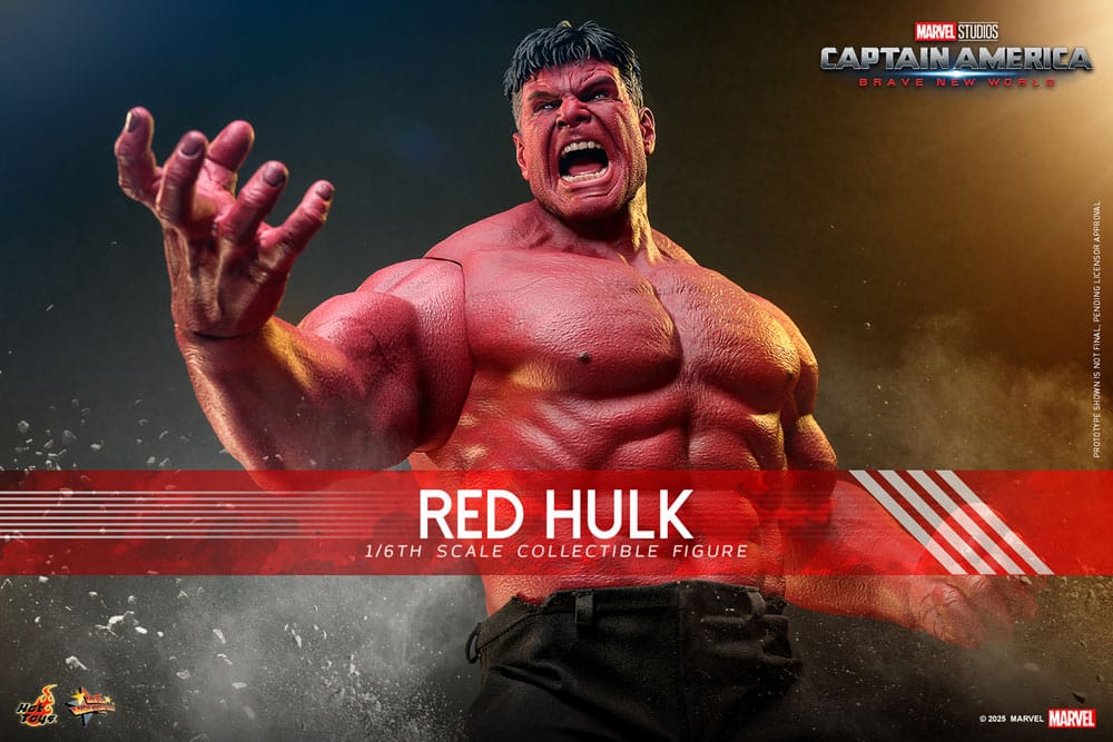 Captain America: Brave New World Movie Masterpiece Action Figure 1/6 Red Hulk 47 cm