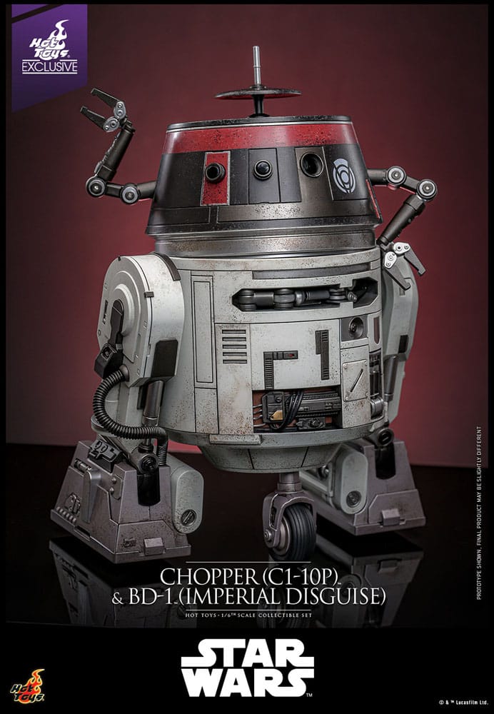 Star Wars Action Figure Set 1/6 Chopper (C1-10P™) &amp; BD-1™ (Imperial Disguise) 18cm &amp; 8cm