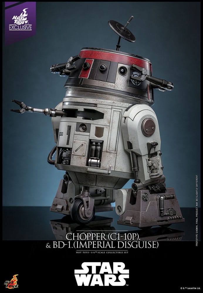 Star Wars Action Figure Set 1/6 Chopper (C1-10P™) &amp; BD-1™ (Imperial Disguise) 18cm &amp; 8cm