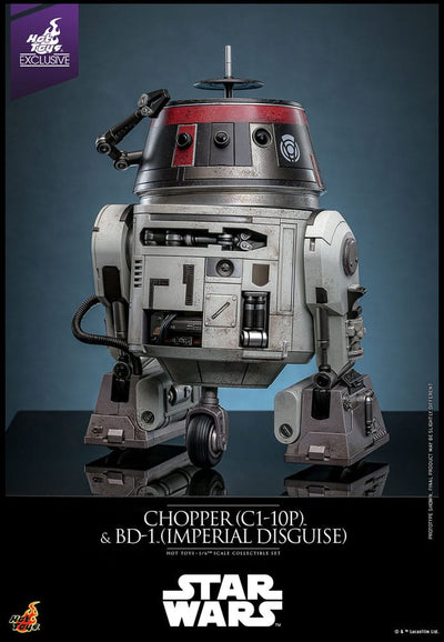 Star Wars Action Figure Set 1/6 Chopper (C1-10P™) &amp; BD-1™ (Imperial Disguise) 18cm &amp; 8cm