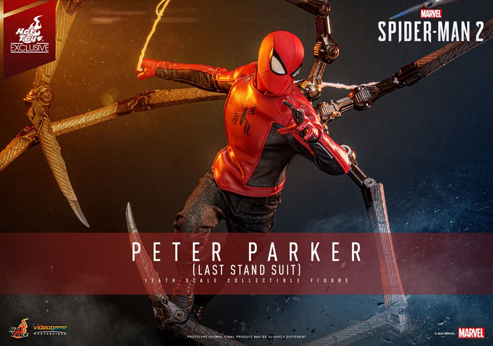 Spider-Man 2 Action Figure 1/6 Peter Parker (Last Stand Suit) Hot Toys Exclusive 30 cm