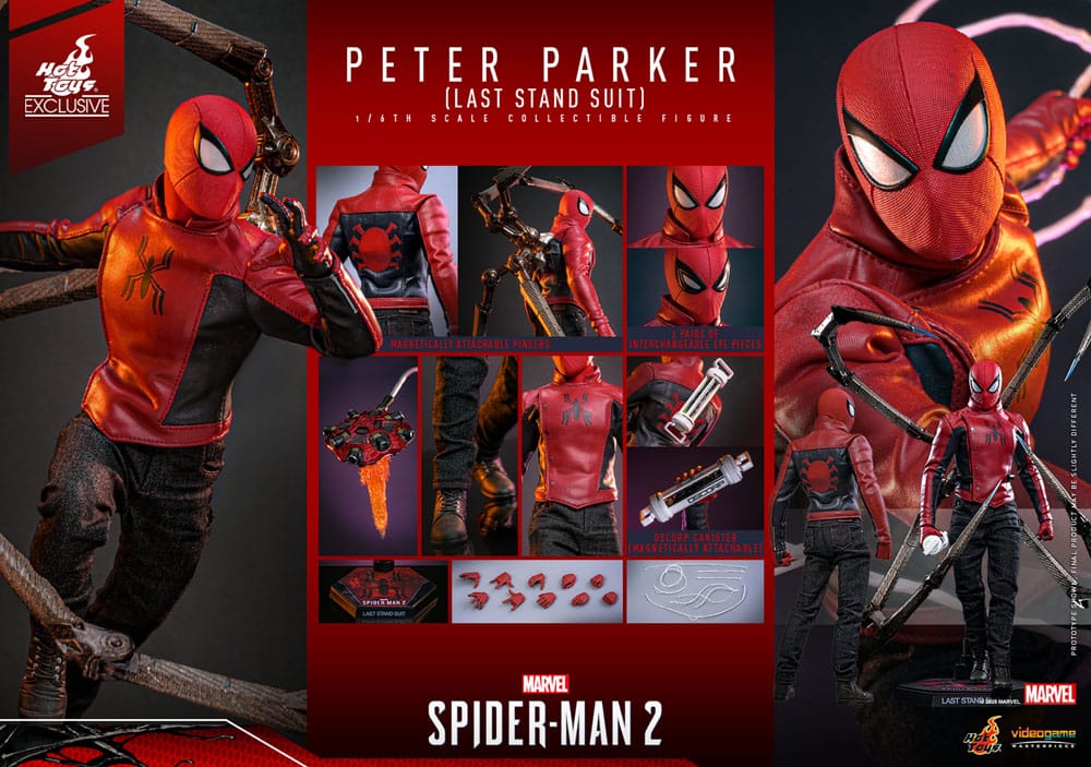 Spider-Man 2 Action Figure 1/6 Peter Parker (Last Stand Suit) Hot Toys Exclusive 30 cm