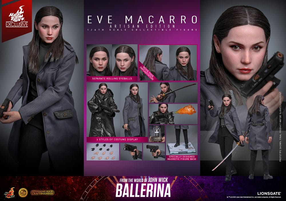 Ballerina Action Figure 1/6 Eve Macarro (Artisan Editon) Hot Toys Exclusive 28 cm