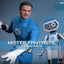 The Fantastic Four: First Steps Movie Masterpiece Action Figure 2-Pack 1/6 Mister Fantastic & H.E.R.B.I.E. 30 cm