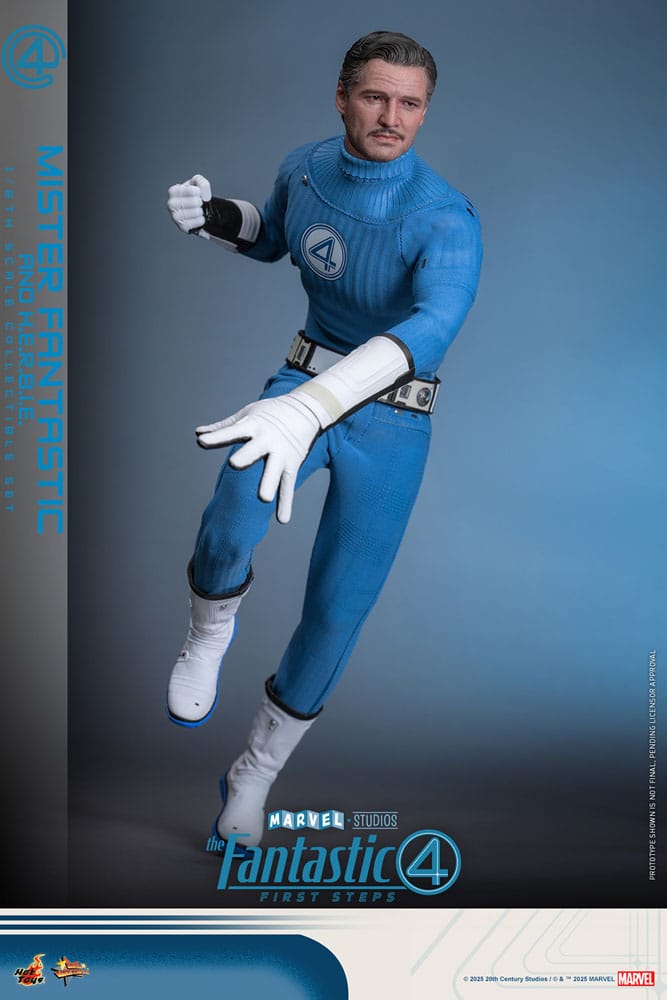 The Fantastic Four: First Steps Movie Masterpiece Action Figure 2-Pack 1/6 Mister Fantastic &amp; HERBIE 30 cm