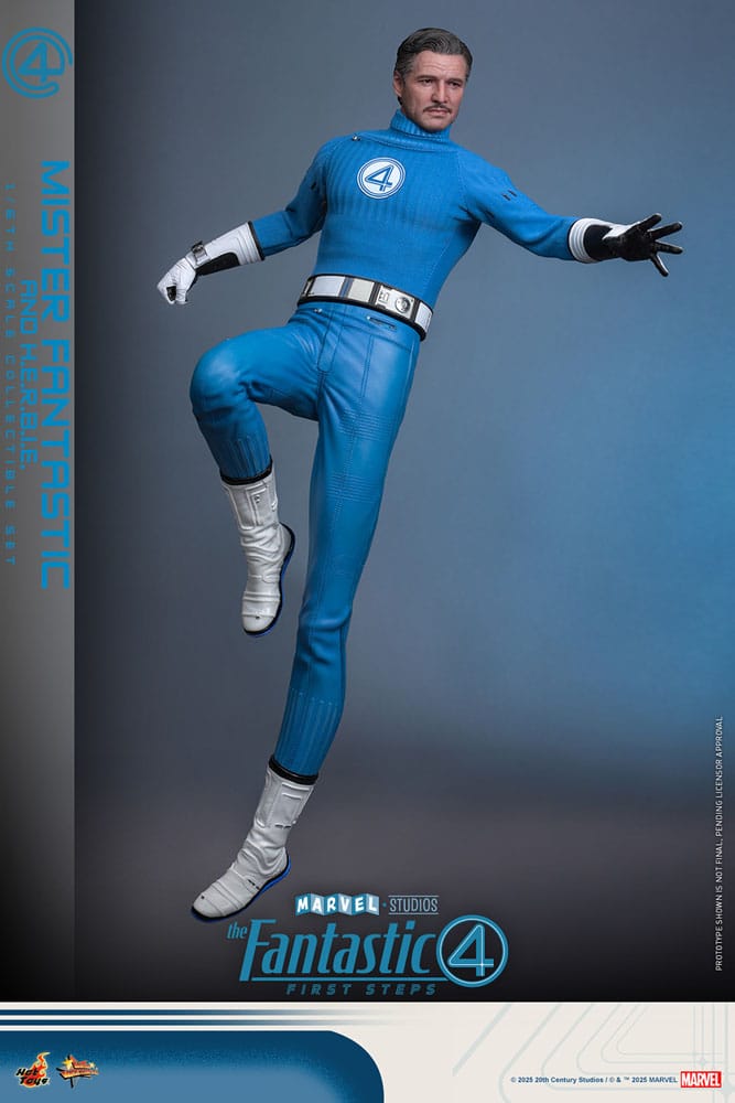 The Fantastic Four: First Steps Movie Masterpiece Action Figure 2-Pack 1/6 Mister Fantastic &amp; HERBIE 30 cm