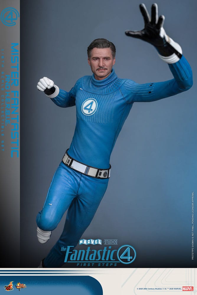 The Fantastic Four: First Steps Movie Masterpiece Action Figure 2-Pack 1/6 Mister Fantastic &amp; HERBIE 30 cm