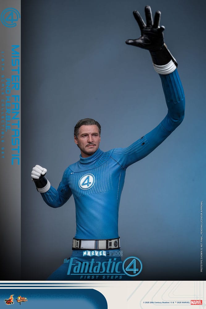 The Fantastic Four: First Steps Movie Masterpiece Action Figure 2-Pack 1/6 Mister Fantastic &amp; HERBIE 30 cm