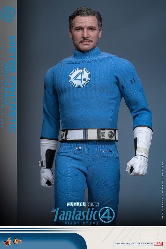 The Fantastic Four: First Steps Movie Masterpiece Action Figure 2-Pack 1/6 Mister Fantastic &amp; HERBIE 30 cm