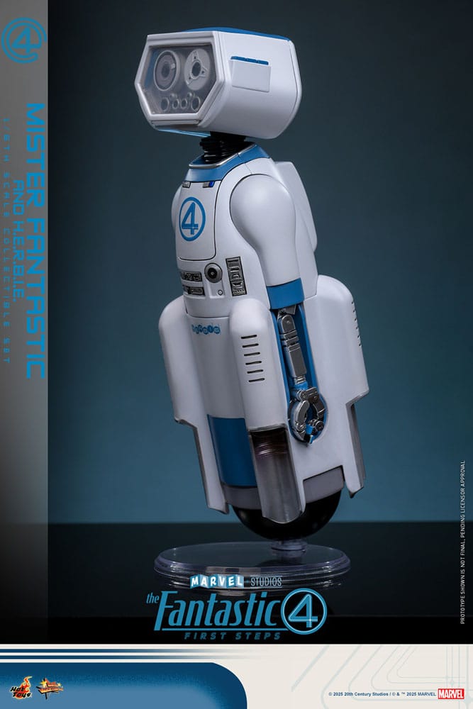 The Fantastic Four: First Steps Movie Masterpiece Action Figure 2-Pack 1/6 Mister Fantastic &amp; HERBIE 30 cm
