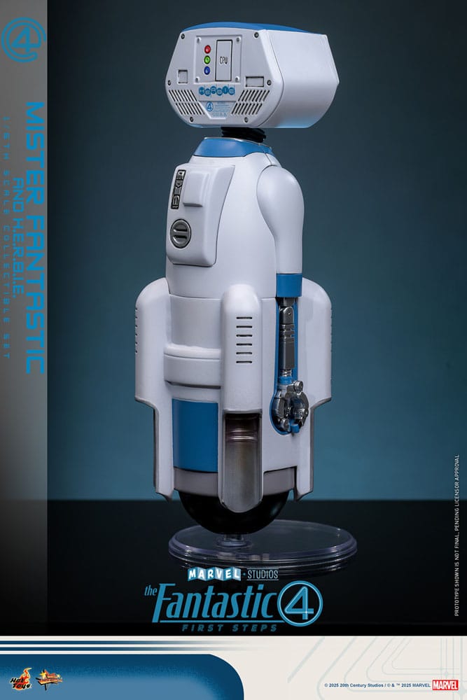 The Fantastic Four: First Steps Movie Masterpiece Action Figure 2-Pack 1/6 Mister Fantastic &amp; HERBIE 30 cm