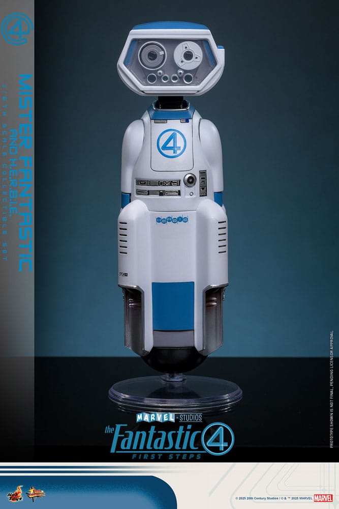 The Fantastic Four: First Steps Movie Masterpiece Action Figure 2-Pack 1/6 Mister Fantastic &amp; HERBIE 30 cm