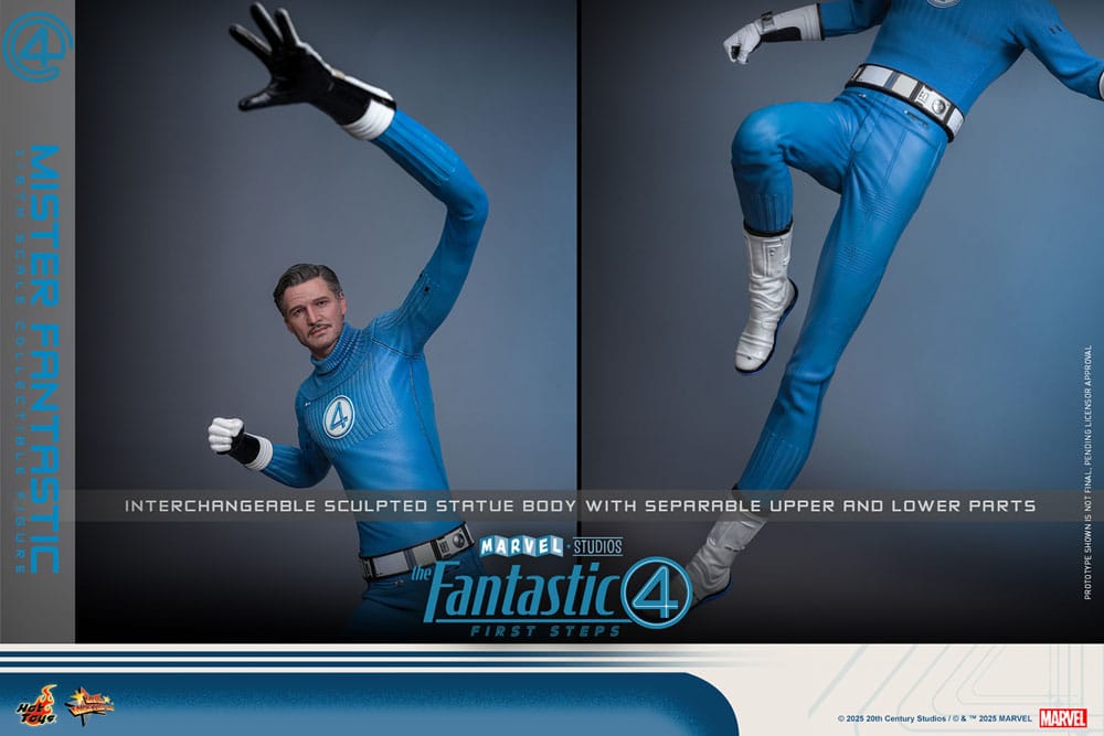 The Fantastic Four: First Steps Movie Masterpiece Action Figure 1/6 Mister Fantastic 30 cm