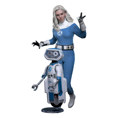 The Fantastic Four: First Steps Movie Masterpiece Action Figure 2-Pack 1/6 Invisible Woman &amp; HERBIE 28 cm