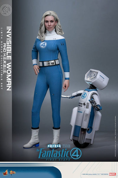 The Fantastic Four: First Steps Movie Masterpiece Action Figure 2-Pack 1/6 Invisible Woman &amp; HERBIE 28 cm
