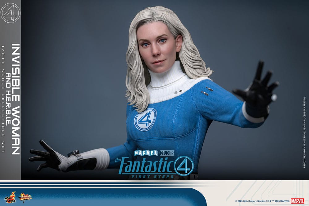 The Fantastic Four: First Steps Movie Masterpiece Action Figure 2-Pack 1/6 Invisible Woman & H.E.R.B.I.E. 28 cm