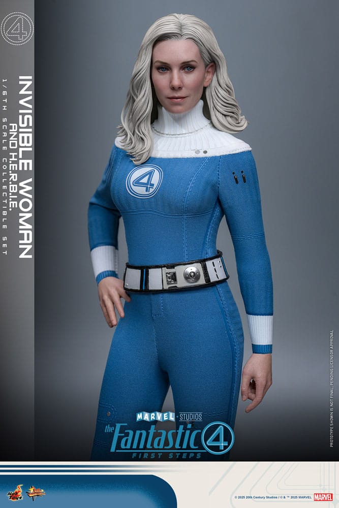 The Fantastic Four: First Steps Movie Masterpiece Action Figure 2-Pack 1/6 Invisible Woman & H.E.R.B.I.E. 28 cm