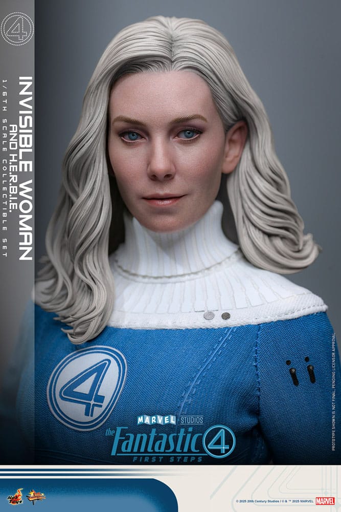 The Fantastic Four: First Steps Movie Masterpiece Action Figure 2-Pack 1/6 Invisible Woman & H.E.R.B.I.E. 28 cm
