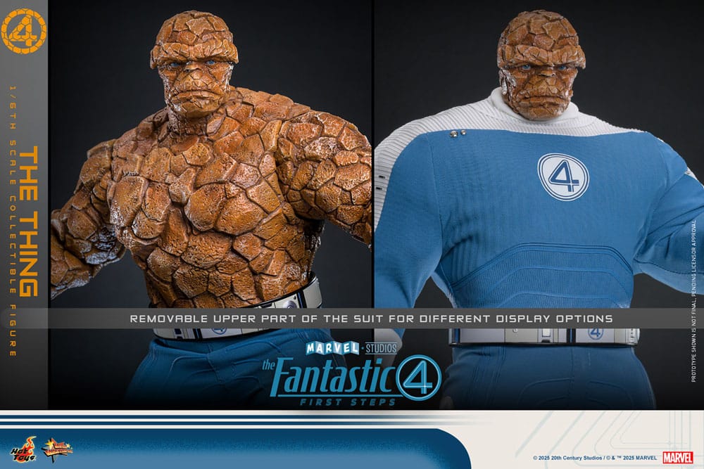 The Fantastic Four: First Steps Movie Masterpiece Action Figure 1/6 The Thing 31 cm