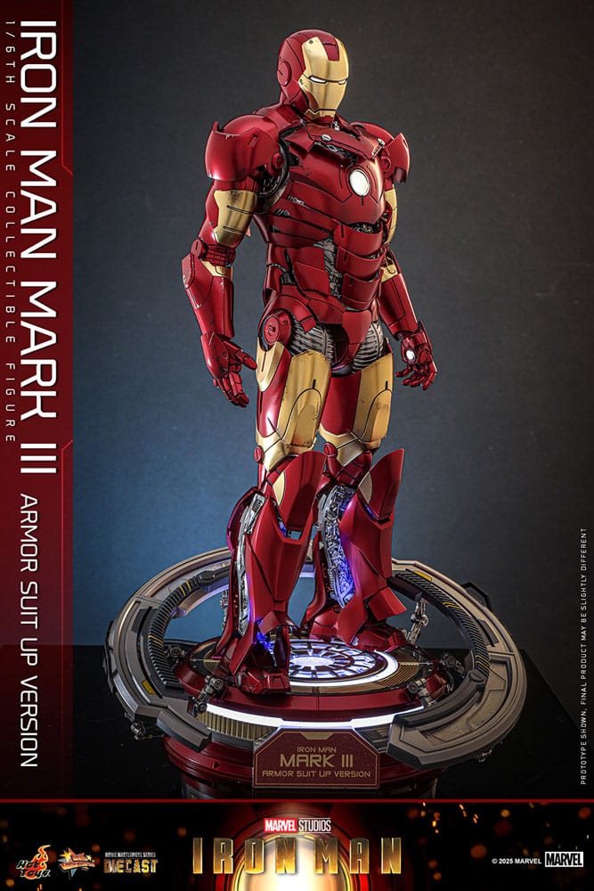 Iron Man Movie Masterpiece Diecast Action Figure 1/6 Iron Man Mark III (Armor Suit Up Version) 32 cm