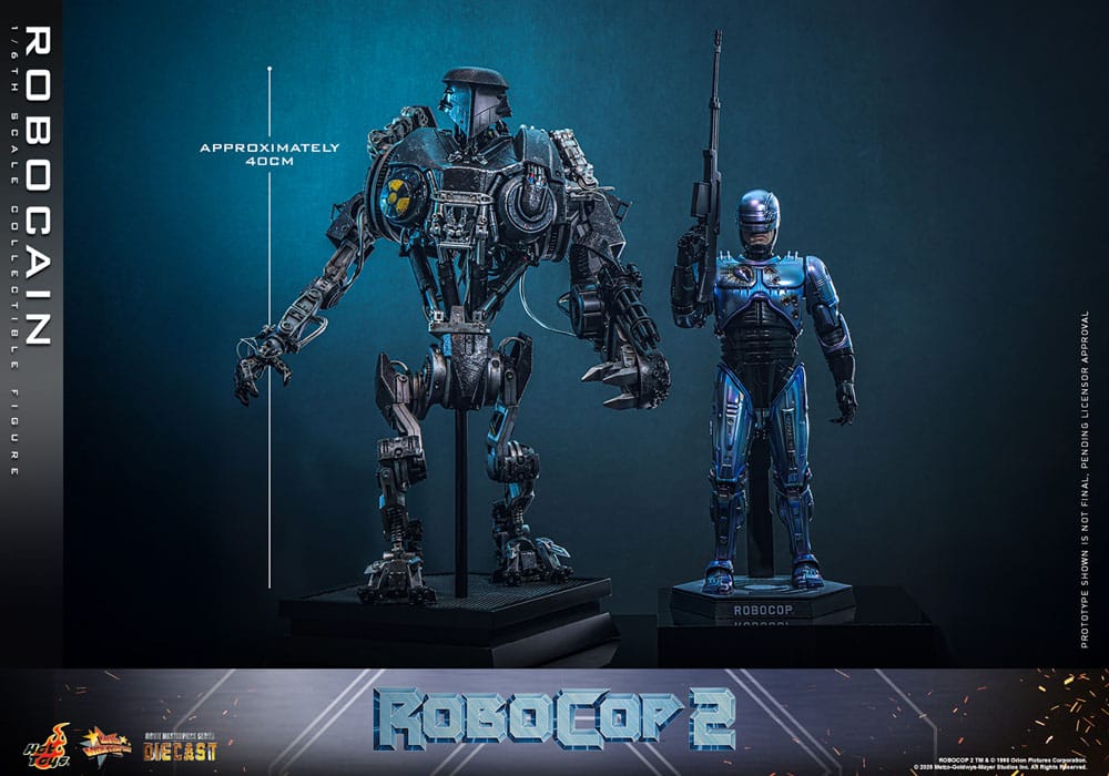 RoboCop 2 Movie Masterpiece Diecast Action Figure 1/6 RoboCain 40 cm