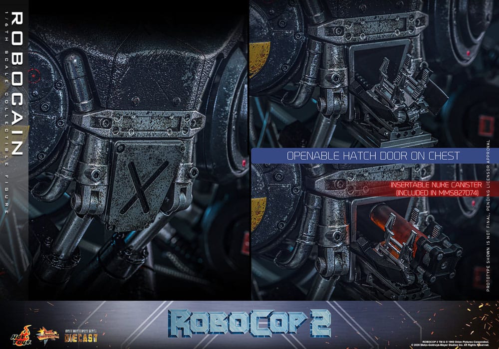 RoboCop 2 Movie Masterpiece Diecast Action Figure 1/6 RoboCain 40 cm