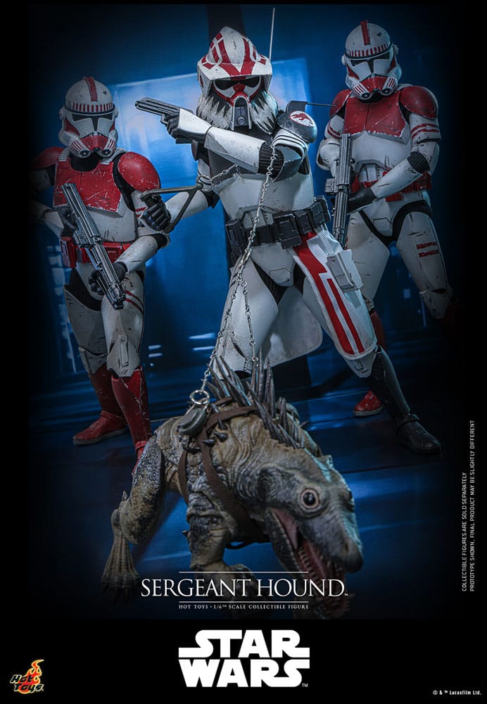Star Wars: The Clone Wars Action Figure 1/6 Sergeant Hound 30 cm