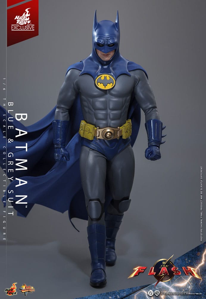 The Flash Movie Masterpiece Action Figure 1/6 Batman (Blue & Grey Suit) Limited Edition Hot Toys Exclusive 30 cm