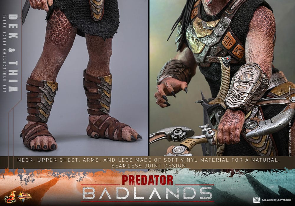 Predator: Badlands Movie Masterpiece Action Figure 1/6 Dek &amp; Thia 30 cm