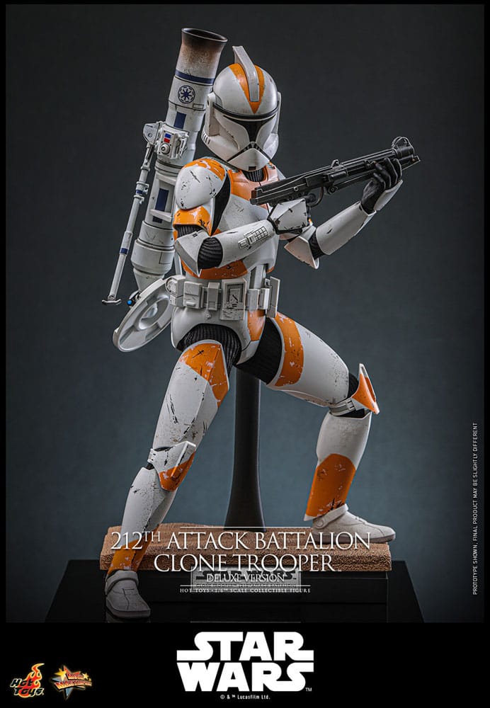Star Wars: The Clone Wars Action Figure 1/6 212th Attack Battalion Clone Trooper Deluxe Version 30 cm