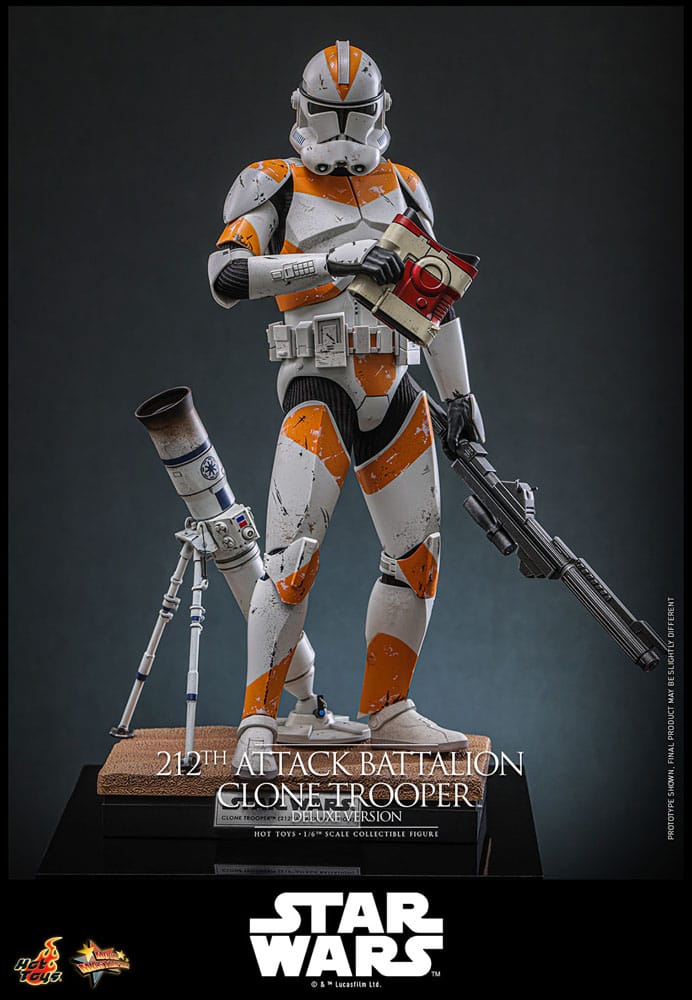 Star Wars: The Clone Wars Action Figure 1/6 212th Attack Battalion Clone Trooper Deluxe Version 30 cm