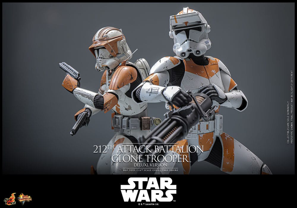 Star Wars: The Clone Wars Action Figure 1/6 212th Attack Battalion Clone Trooper Deluxe Version 30 cm