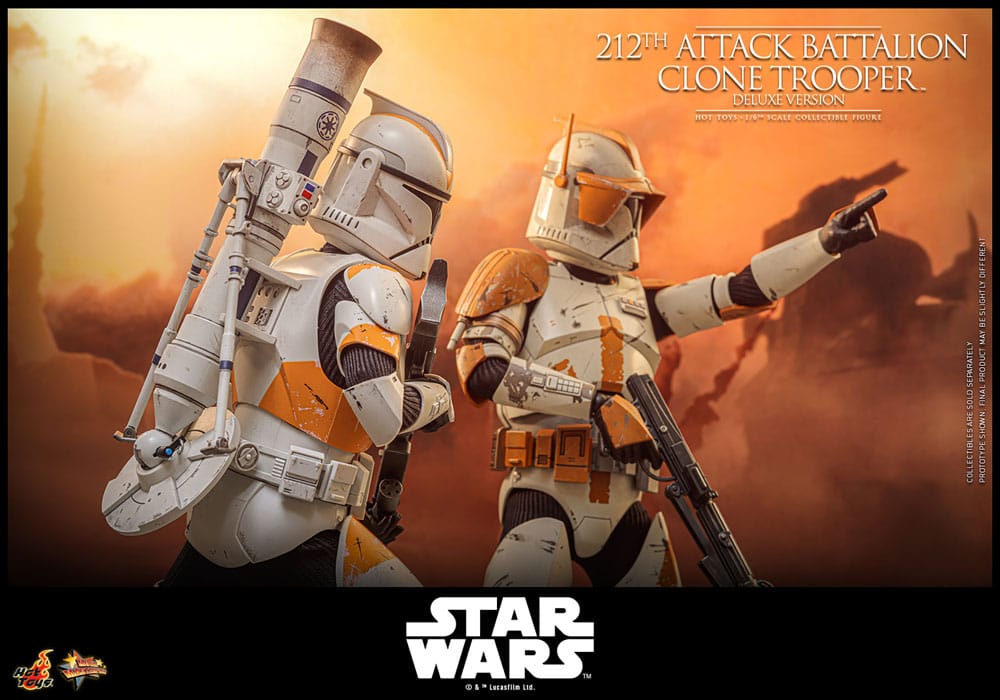 Star Wars: The Clone Wars Action Figure 1/6 212th Attack Battalion Clone Trooper Deluxe Version 30 cm