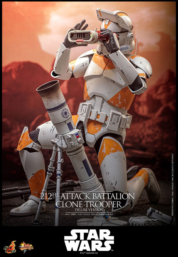 Star Wars: The Clone Wars Action Figure 1/6 212th Attack Battalion Clone Trooper Deluxe Version 30 cm