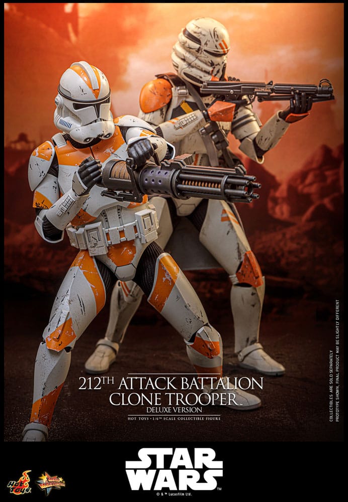 Star Wars: The Clone Wars Action Figure 1/6 212th Attack Battalion Clone Trooper Deluxe Version 30 cm
